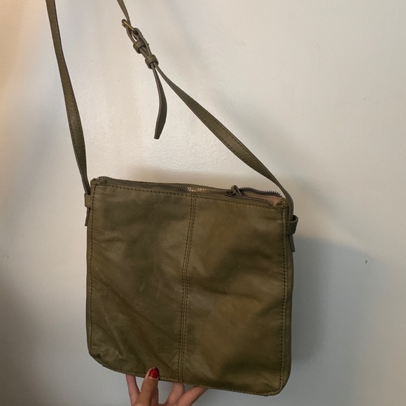 American Leather Co Green Satchel Bag - Picture 2 of 2
